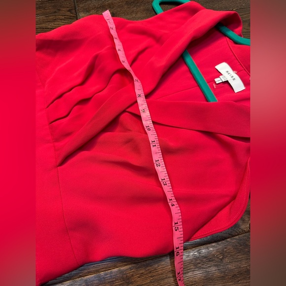 REISS CLAIRE PLEATED FITTED MIDI DRESS, NWOT - Picture 13 of 16